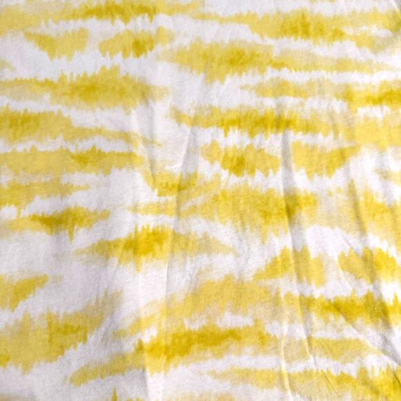 INC Intl Concept Earth Organic Cotton Cold Shoulder Tshirt Jungle Riff Yellow XL - Picture 6 of 8